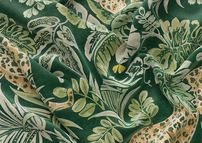 Leopard, Malachite - Motorised Roman Blind - Image 4